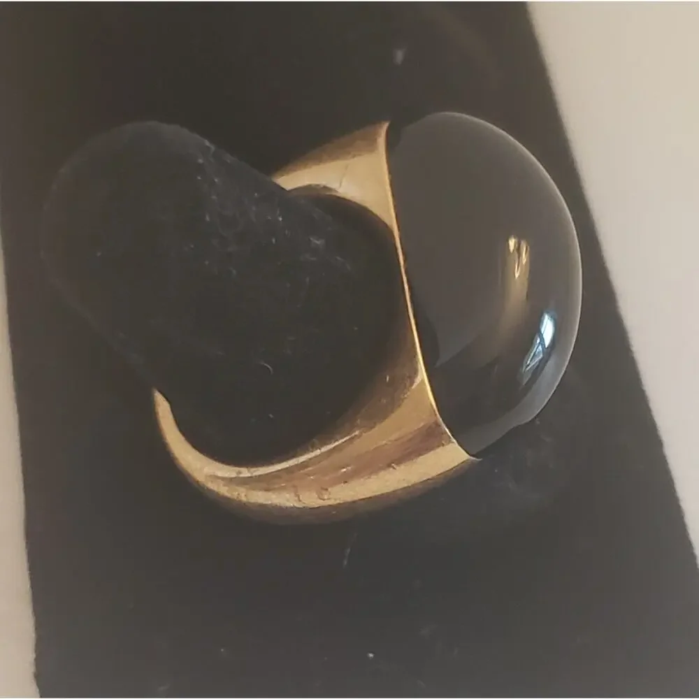 Kendra Scott obsidian‎ cocktail ring size 6
